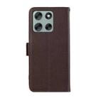 For Motorola Moto G56 5G ABEEL Side-Magnetic Litchi Pattern Leather RFID Phone Case(Brown) - 3