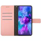 For Xiaomi Poco X7 Pro Rhombic Grid Texture Leather Phone Case(Pink) - 3