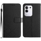 For Xiaomi 15 Ultra Rhombic Grid Texture Leather Phone Case(Black) - 1
