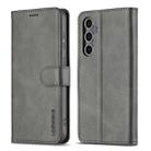 For Samsung Galaxy A26 5G LC.IMEEKE Calf Texture Leather Phone Case(Grey) - 3