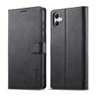 For Samsung Galaxy A07 4G LC.IMEEKE Calf Texture Leather Phone Case(Black) - 1