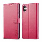 For Samsung Galaxy A07 4G LC.IMEEKE Calf Texture Leather Phone Case(Red) - 1