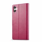 For Samsung Galaxy A07 4G LC.IMEEKE Calf Texture Leather Phone Case(Red) - 3