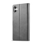 For Samsung Galaxy A07 4G LC.IMEEKE Calf Texture Leather Phone Case(Grey) - 3