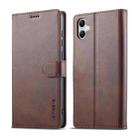 For Samsung Galaxy A07 4G LC.IMEEKE Calf Texture Leather Phone Case(Coffee) - 1