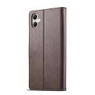 For Samsung Galaxy A07 4G LC.IMEEKE Calf Texture Leather Phone Case(Coffee) - 3