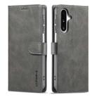 For Samsung Galaxy A17 5G LC.IMEEKE Calf Texture Leather Phone Case(Grey) - 1