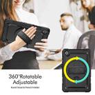 For Samsung Galaxy Tab A7 Lite T220 Silicone Hybrid PC Tablet Case with Shoulder Strap(Black) - 2