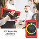 For Samsung Galaxy Tab A7 Lite T220 Silicone Hybrid PC Tablet Case with Shoulder Strap(Red) - 2