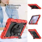 For Samsung Galaxy Tab A7 Lite T220 Silicone Hybrid PC Tablet Case with Shoulder Strap(Red) - 3