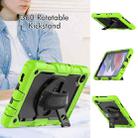 For Samsung Galaxy Tab A7 Lite T220 Silicone Hybrid PC Tablet Case with Shoulder Strap(Black + Yellow Green) - 3