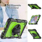 For Samsung Galaxy Tab A7 Lite T220 Silicone Hybrid PC Tablet Case with Shoulder Strap(Yellow Green + Black) - 3