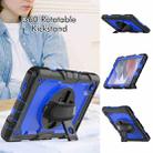 For Samsung Galaxy Tab A7 Lite T220 Silicone Hybrid PC Tablet Case with Shoulder Strap(Dark Blue + Black) - 3