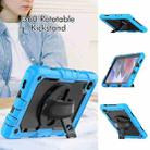 For Samsung Galaxy Tab A7 Lite T220 Silicone Hybrid PC Tablet Case with Shoulder Strap(Black + Light Blue) - 3