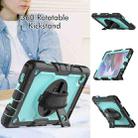 For Samsung Galaxy Tab A7 Lite T220 Silicone Hybrid PC Tablet Case with Shoulder Strap(Light Blue + Black) - 3