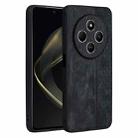 For Redmi 14C 4G / 14R AZNS 3D Embossed Skin Feel Phone Case(Black) - 1