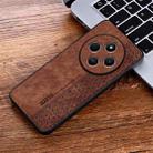 For Redmi 14C 4G / 14R AZNS 3D Embossed Skin Feel Phone Case(Brown) - 2