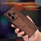 For Redmi Note 14 5G AZNS 3D Embossed Skin Feel Phone Case(Black) - 3