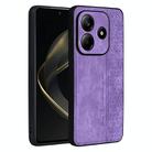 For Redmi Note 14 5G AZNS 3D Embossed Skin Feel Phone Case(Purple) - 1