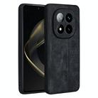 For Redmi Note 14 Pro+ 5G AZNS 3D Embossed Skin Feel Phone Case(Black) - 1