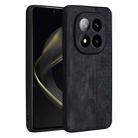 For Redmi Note 14 Pro 4G Global AZNS 3D Embossed Skin Feel Phone Case(Black) - 1
