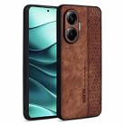 For Redmi Turbo 4 Pro AZNS 3D Embossed Skin Feel Phone Case(Brown) - 1