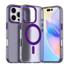 For iPhone 16 Pro Max Candy Magsafe PC Hybrid TPU Phone Case(Purple) - 1