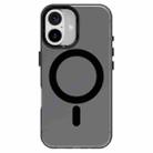 For iPhone 16 Plus Candy Magsafe PC Hybrid TPU Phone Case(Black) - 2