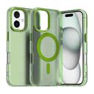 For iPhone 16 Plus Candy Magsafe PC Hybrid TPU Phone Case(Green) - 1