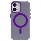 For iPhone 16 Plus Candy Magsafe PC Hybrid TPU Phone Case(Purple) - 2