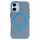 For iPhone 16 Candy Magsafe PC Hybrid TPU Phone Case(Blue) - 2