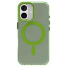 For iPhone 16 Candy Magsafe PC Hybrid TPU Phone Case(Green) - 2