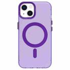 For iPhone 14 Plus Candy Magsafe PC Hybrid TPU Phone Case(Purple) - 2