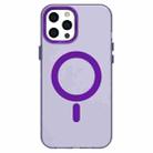 For iPhone 12 Pro Candy Magsafe PC Hybrid TPU Phone Case(Purple) - 2