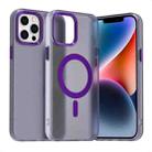 For iPhone 12 Pro Max Candy Magsafe PC Hybrid TPU Phone Case(Purple) - 1