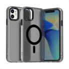 For iPhone 12 Candy Magsafe PC Hybrid TPU Phone Case(Black) - 1