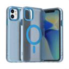 For iPhone 12 Candy Magsafe PC Hybrid TPU Phone Case(Blue) - 1