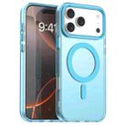 For iPhone 17 Pro Candy Magsafe PC Hybrid TPU Phone Case(Blue) - 1