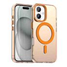 For iPhone 17 Candy Magsafe PC Hybrid TPU Phone Case(Orange) - 1