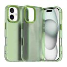 For iPhone 16 Plus Candy PC Hybrid TPU Shockproof Phone Case(Green) - 1