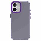 For iPhone 16 Plus Candy PC Hybrid TPU Shockproof Phone Case(Purple) - 2