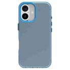 For iPhone 16 Candy PC Hybrid TPU Shockproof Phone Case(Blue) - 2