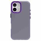 For iPhone 16 Candy PC Hybrid TPU Shockproof Phone Case(Purple) - 2