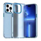 For iPhone 15 Pro Max Candy PC Hybrid TPU Shockproof Phone Case(Blue) - 1