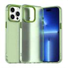 For iPhone 15 Pro Max Candy PC Hybrid TPU Shockproof Phone Case(Green) - 1