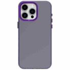 For iPhone 15 Pro Max Candy PC Hybrid TPU Shockproof Phone Case(Purple) - 2