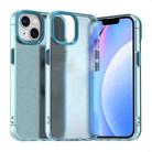 For iPhone 15 Plus Candy PC Hybrid TPU Shockproof Phone Case(Blue) - 1