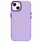 For iPhone 15 Candy PC Hybrid TPU Shockproof Phone Case(Purple) - 2