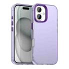 For iPhone 17 Candy PC Hybrid TPU Shockproof Phone Case(Purple) - 1