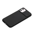 For iPhone 12 mini Sliding Camera Cover Design Twill Anti-Slip TPU Case(Black) - 3